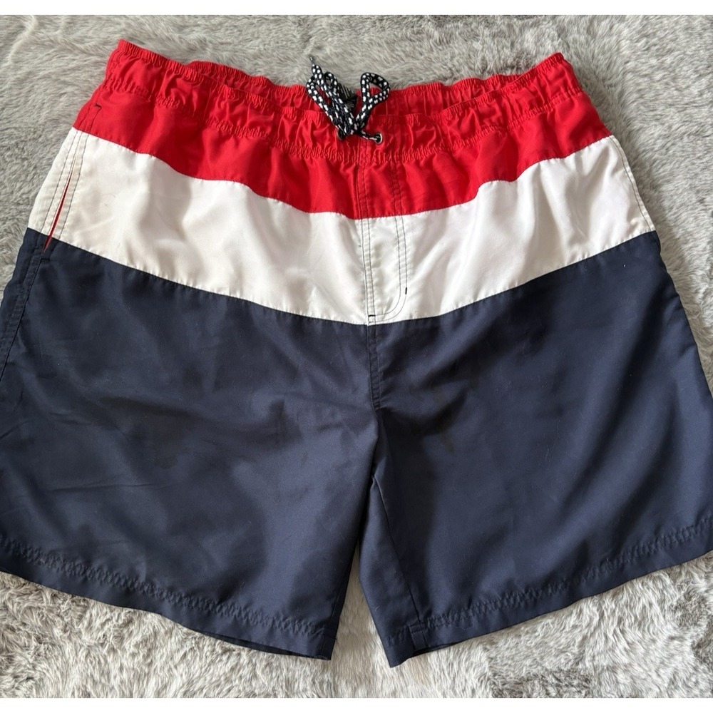 Ocean Pacific OP board shorts size XL patriotic beach mesh lined drawstring
